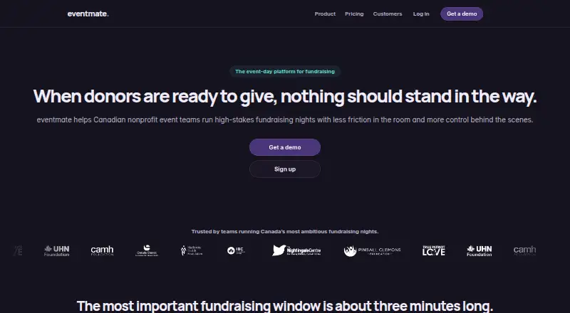 The eventmate homepage