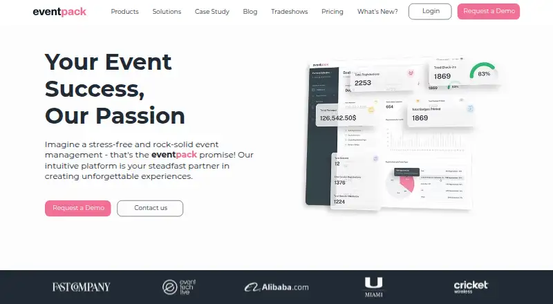 The Eventpack homepage