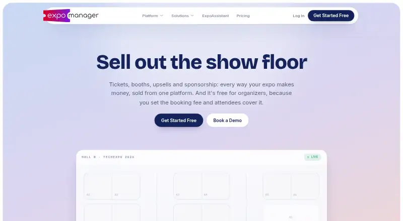 The Expo Manager homepage