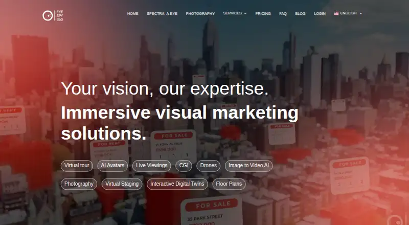 The EyeSpy360 homepage
