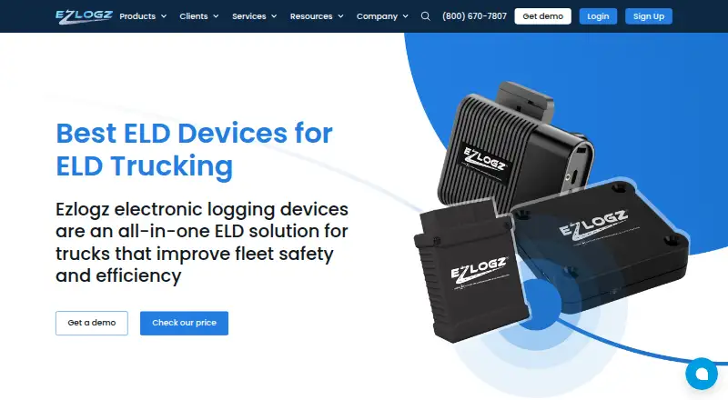 The Ezlogz ELD homepage