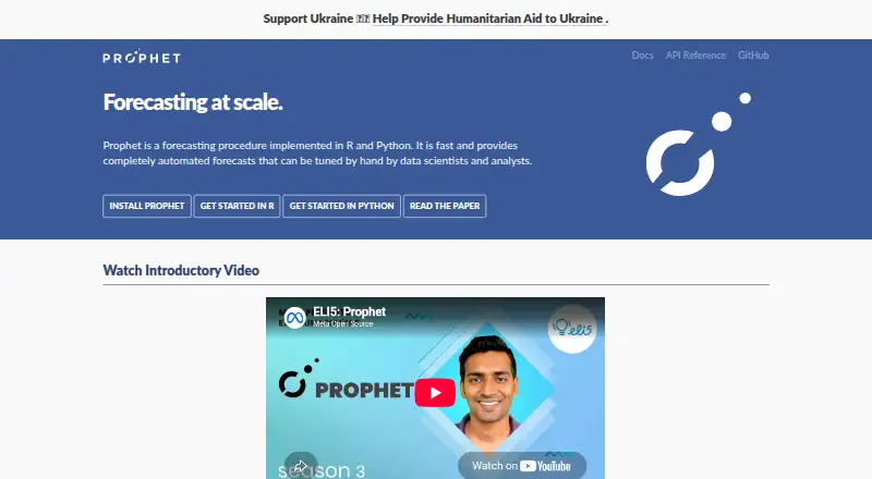 The Prophet homepage