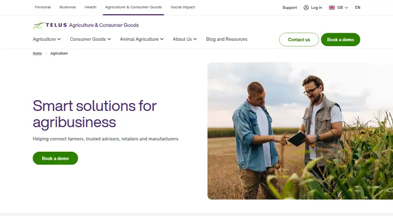 The Farmplan Business Manager homepage