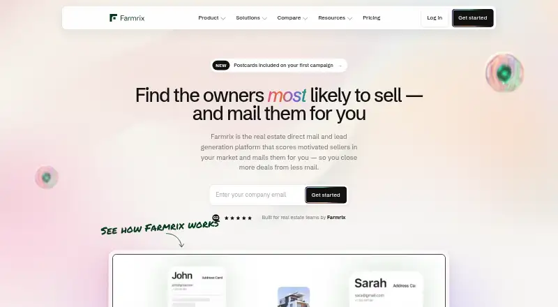 The Farmrix homepage