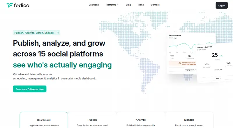 The Fedica homepage