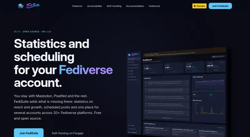 The FediSuite homepage