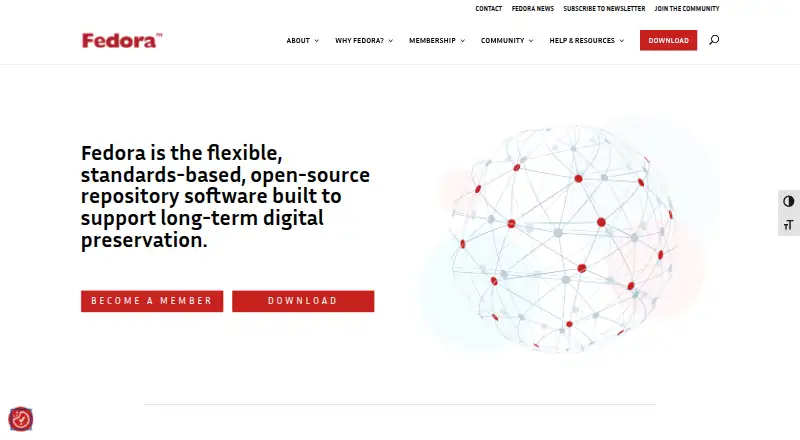 The Fedora Repository homepage