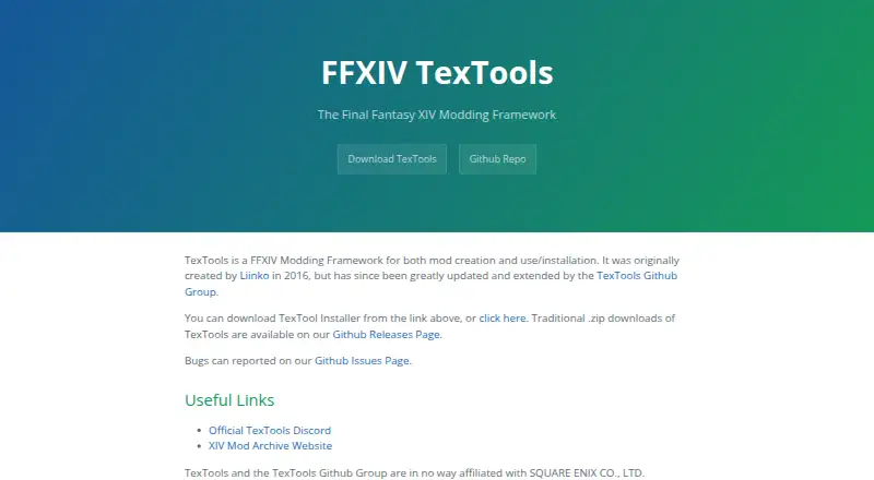 The TexTools homepage