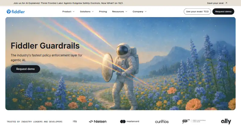 The Fiddler Guardrails homepage