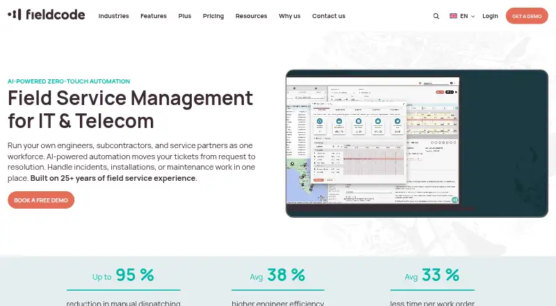 The Fieldcode homepage