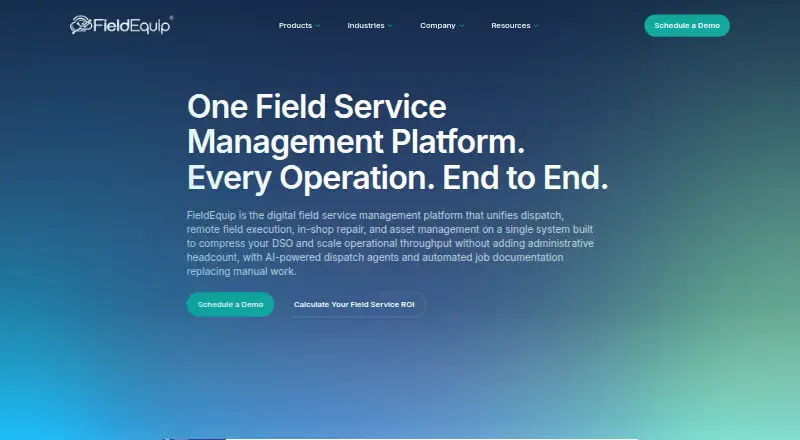 The FieldEquip homepage