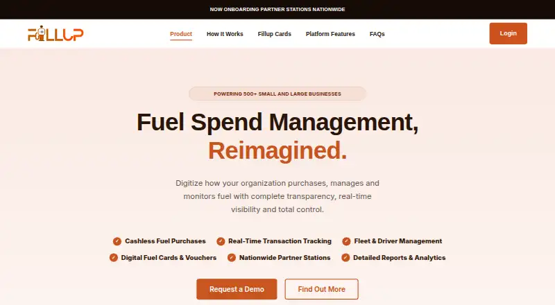 The Fillup homepage