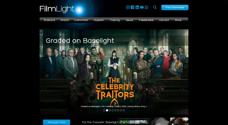 The Baselight homepage