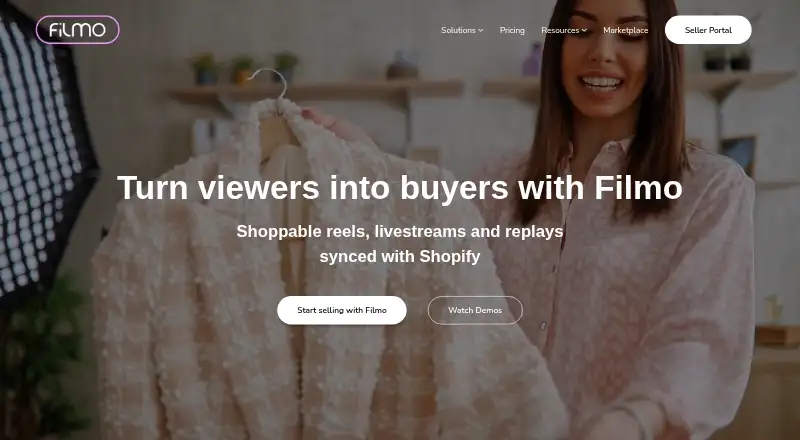 The Filmo homepage