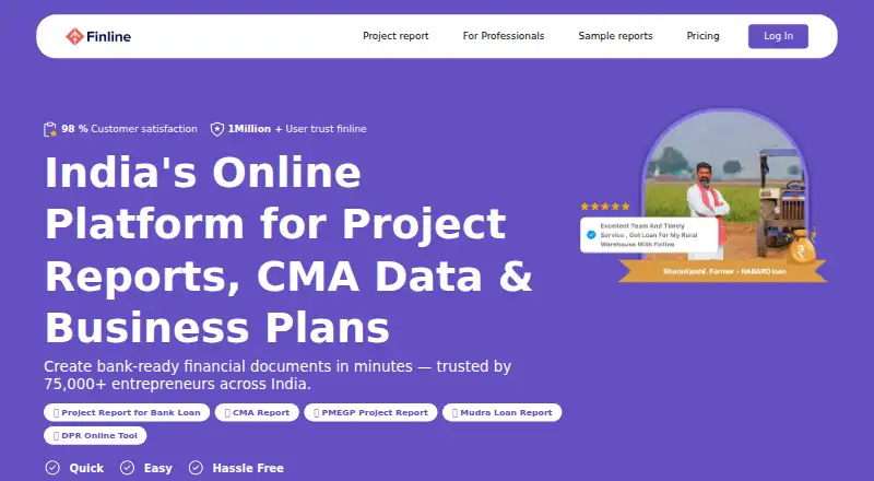 The Finline homepage