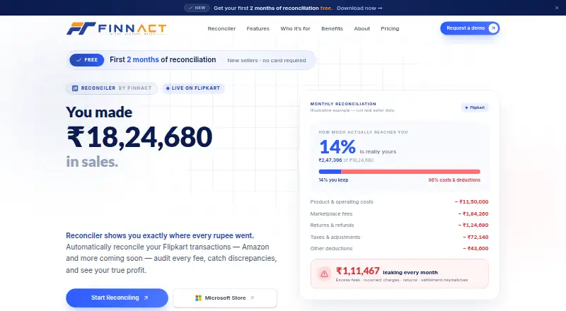 The Finnact Reconciler homepage