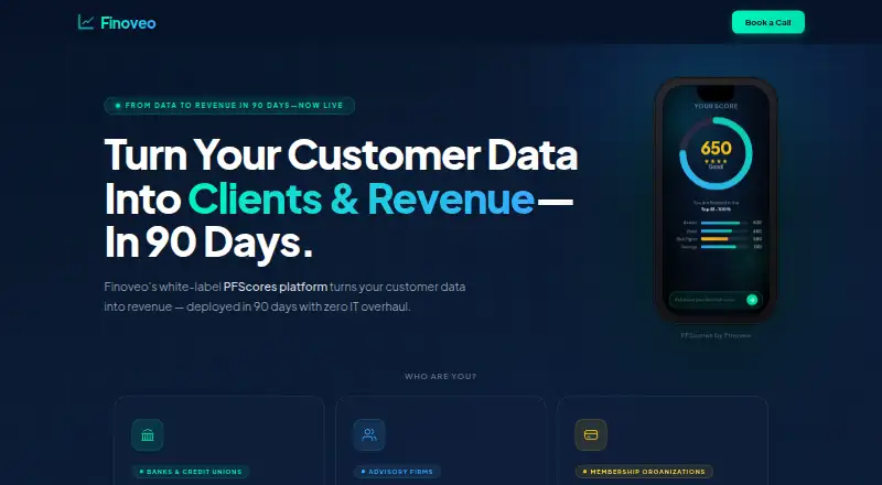 The Finoveo homepage