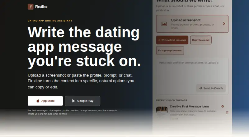 The Firstline homepage