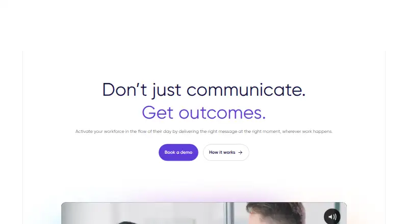 The Firstup homepage