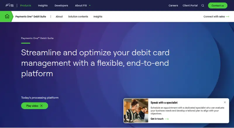 The FIS Tokenization homepage