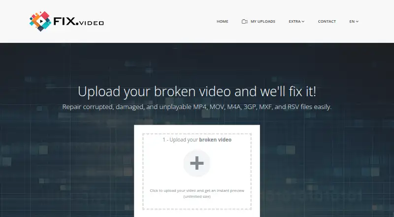 The Fix.Video homepage