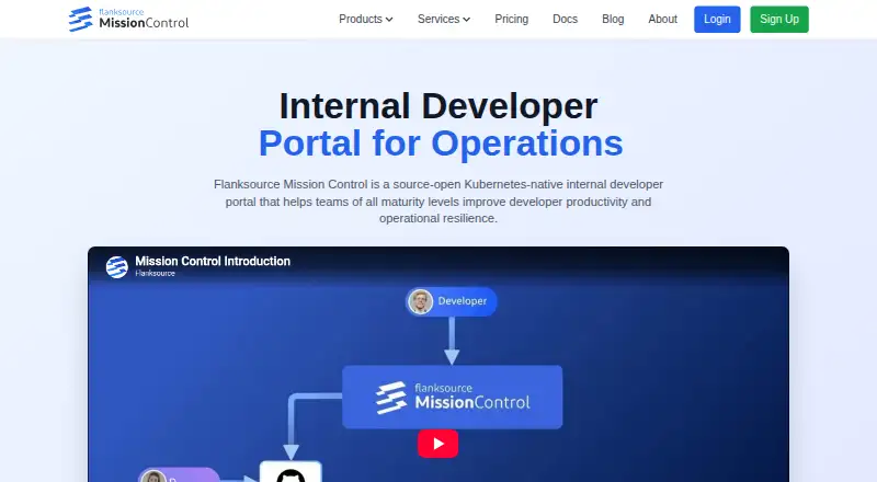 The Flanksource Mission Control homepage