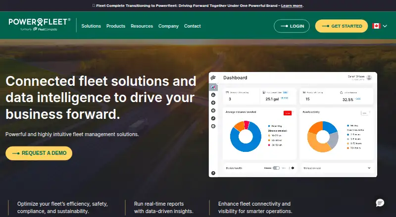 The Powerfleet homepage