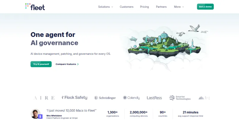 The Fleet homepage