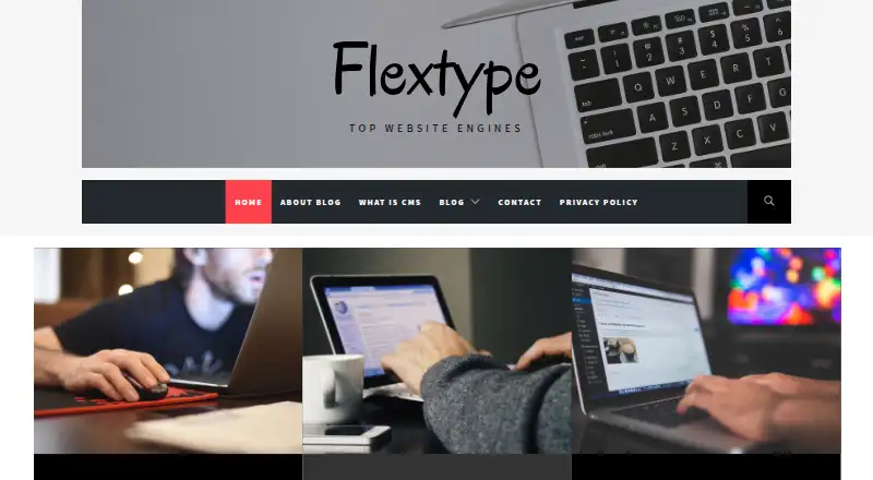 The Flextype homepage