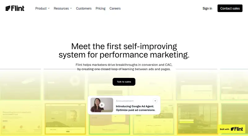 The Flint homepage