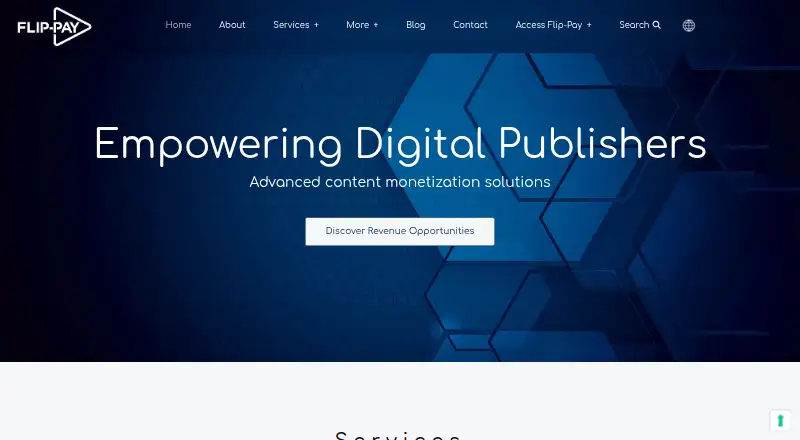 The Flip-Pay homepage