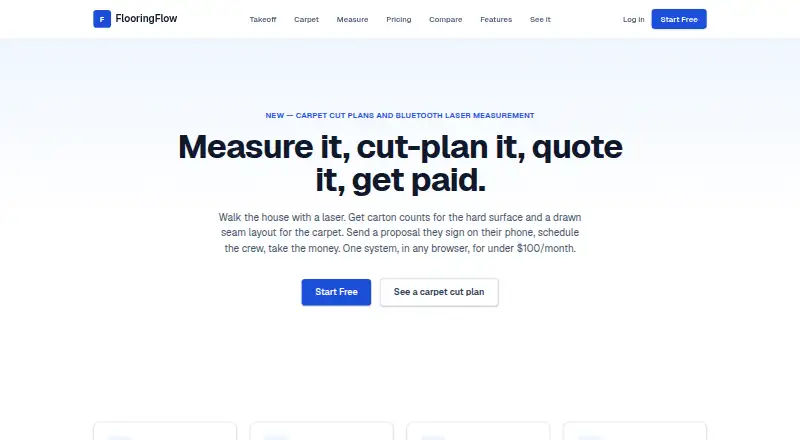 The FlooringFlow homepage