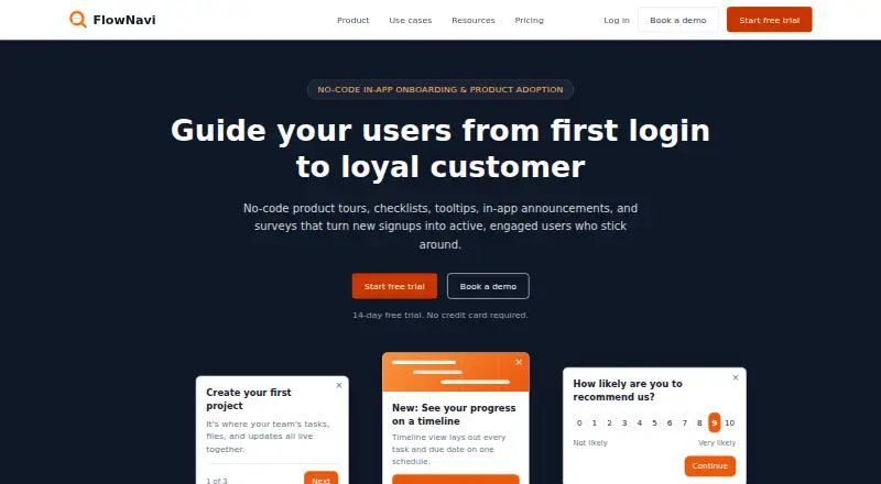 The FlowNavi homepage