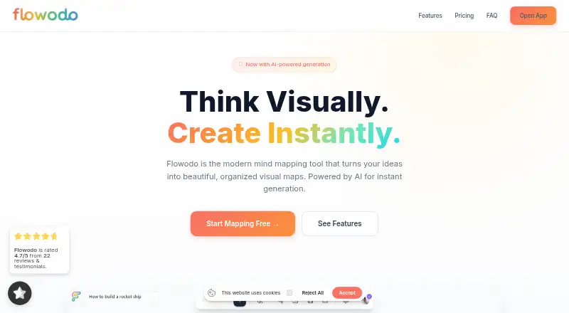 The Flowodo homepage