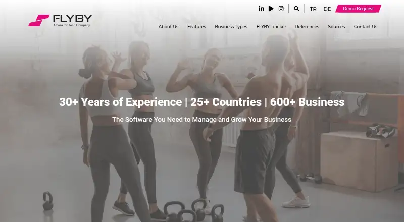 The Flyby Global homepage