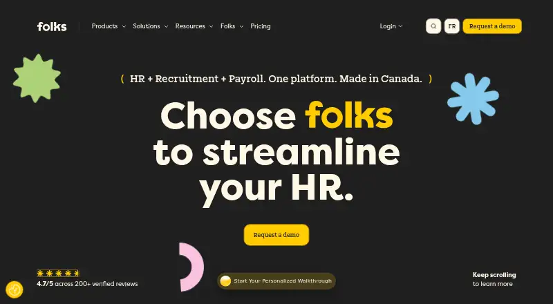 The Folks HR homepage