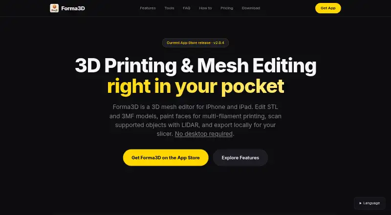 The Forma3D homepage