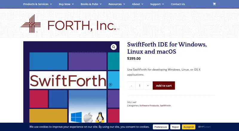 The SwiftForth homepage