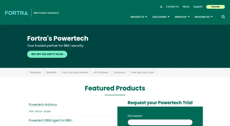 The Powertech Multi-Factor Authentication homepage