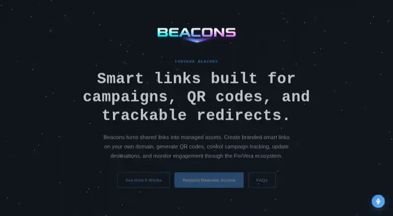 The ForVera Beacons homepage