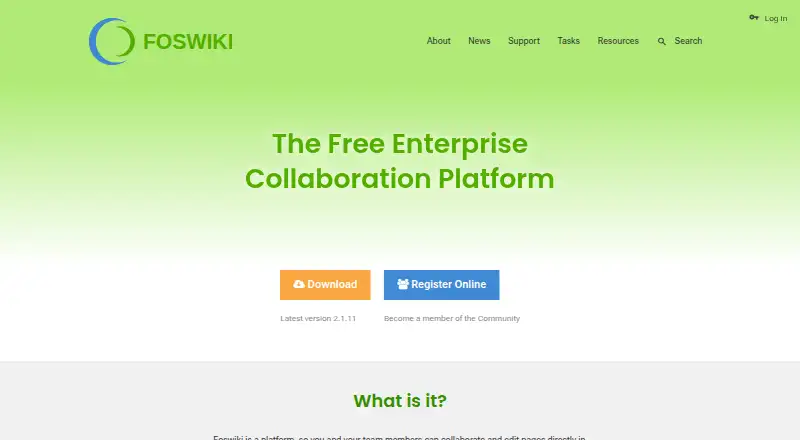 The Foswiki homepage