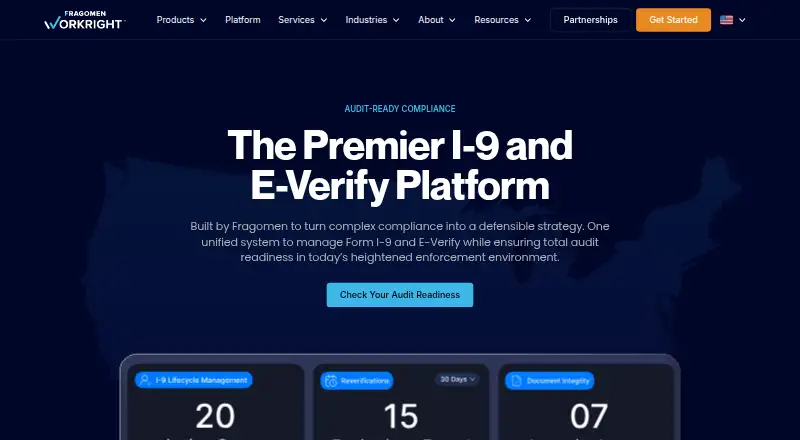 The WorkRight homepage