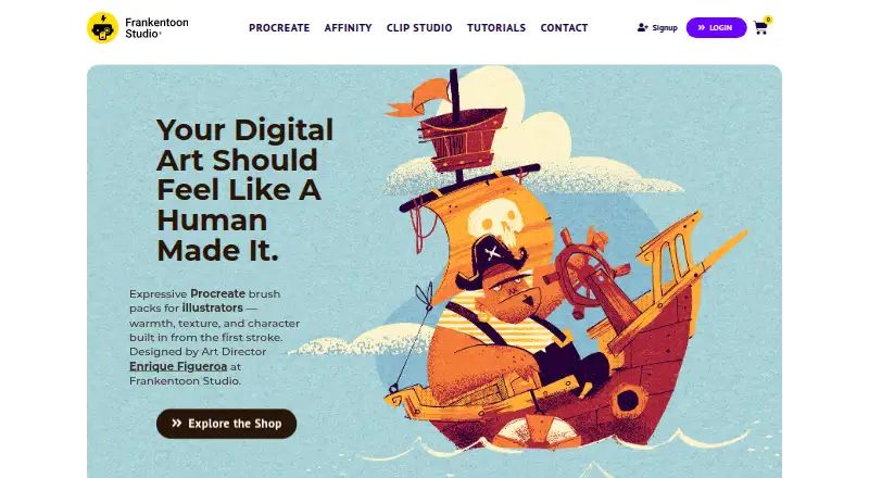 The Frankentoon Studio homepage