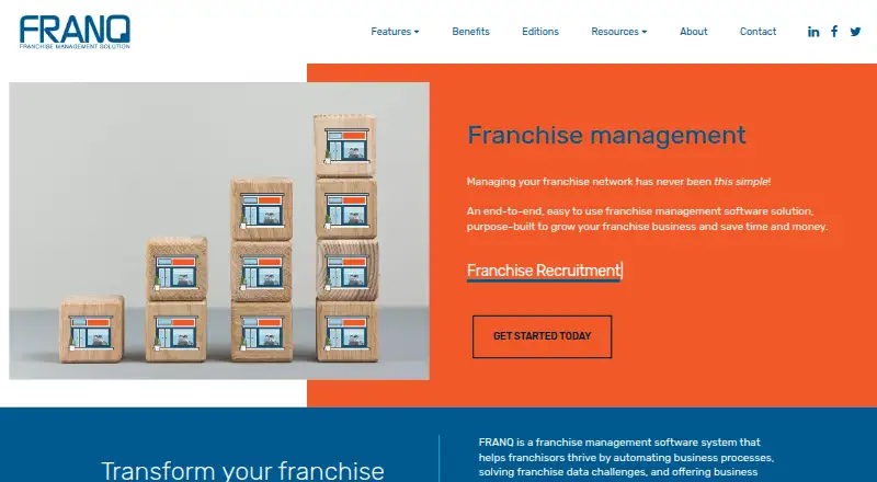 The FRANQ homepage