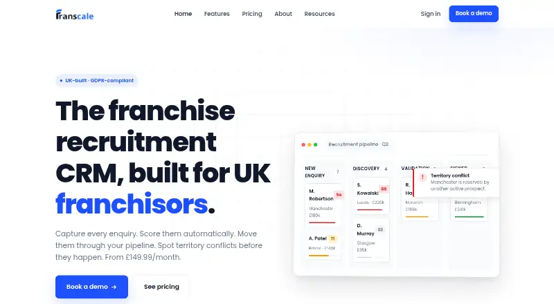 The Franscale homepage