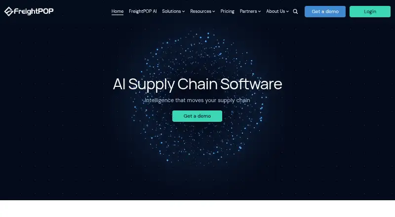 The FreightPOP homepage