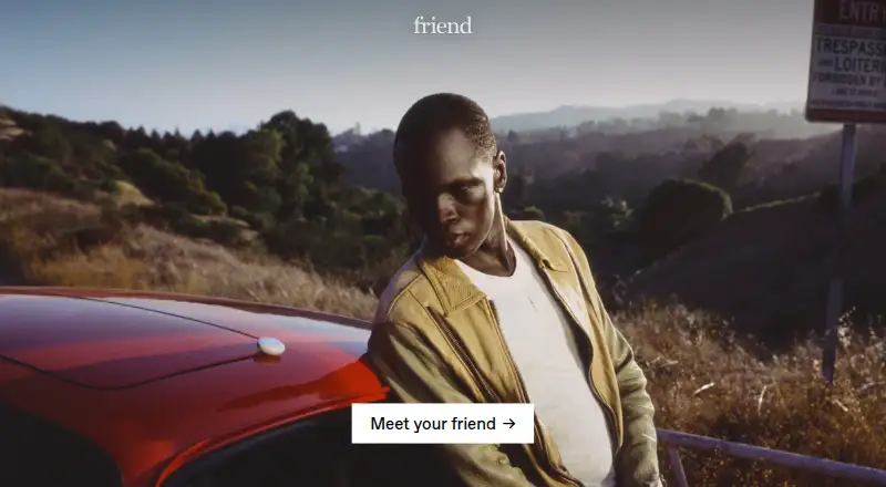 The friend homepage