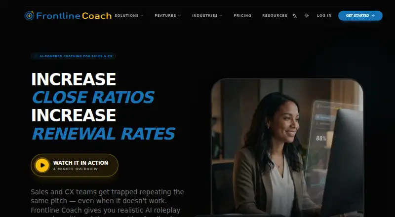 The Frontline Coach homepage