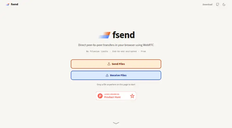 The fsend homepage