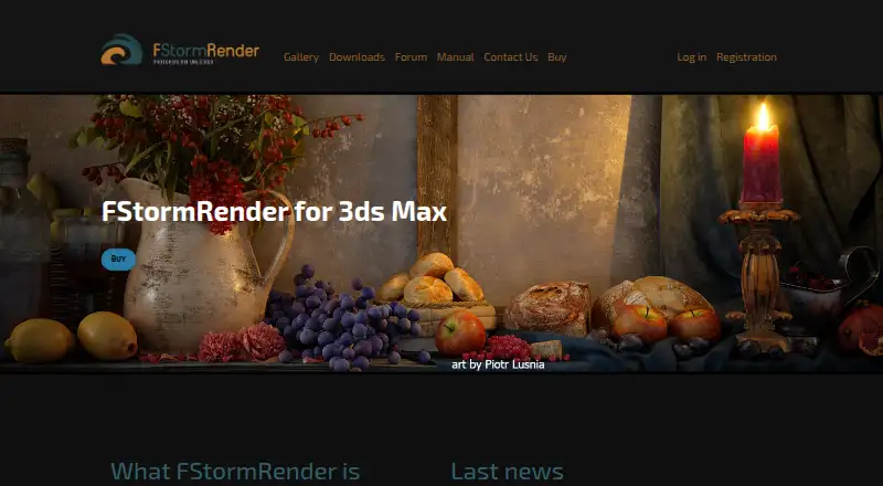 The FStormRender homepage